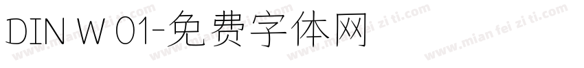 DIN W 01字体转换